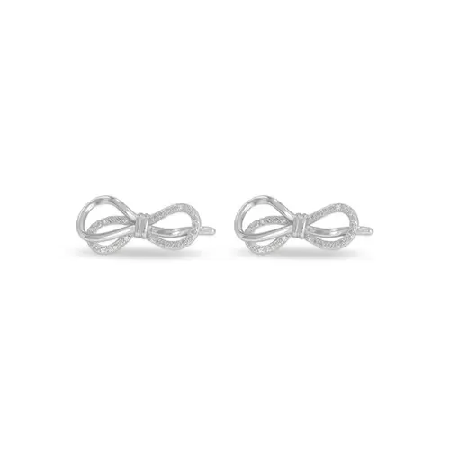 Brinco Top Laço com Zircônia Cristal