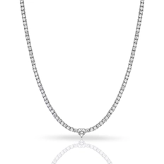 Colar de Prata Blend Collection com Coração de Zircônia Cristal