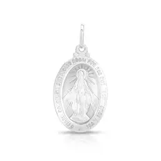 Pingente Medalha Oval com Nossa Senhora das Graças