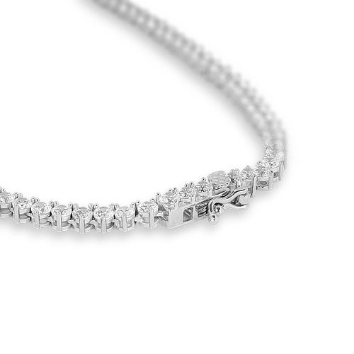 Colar de Prata Blend Collection Riviera com Zircônias Redondas