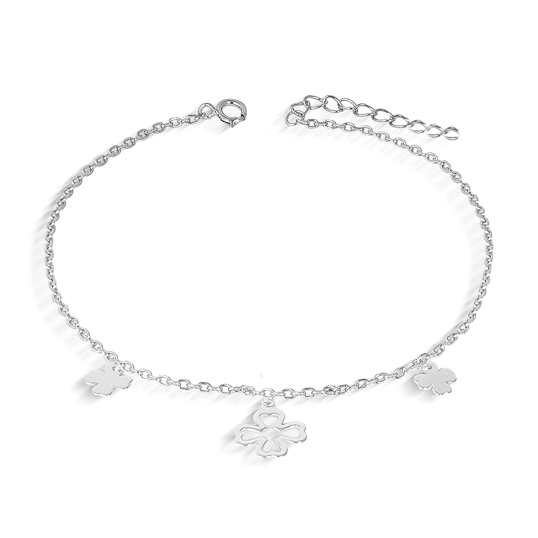 Pulseira com Trevos Espelhados