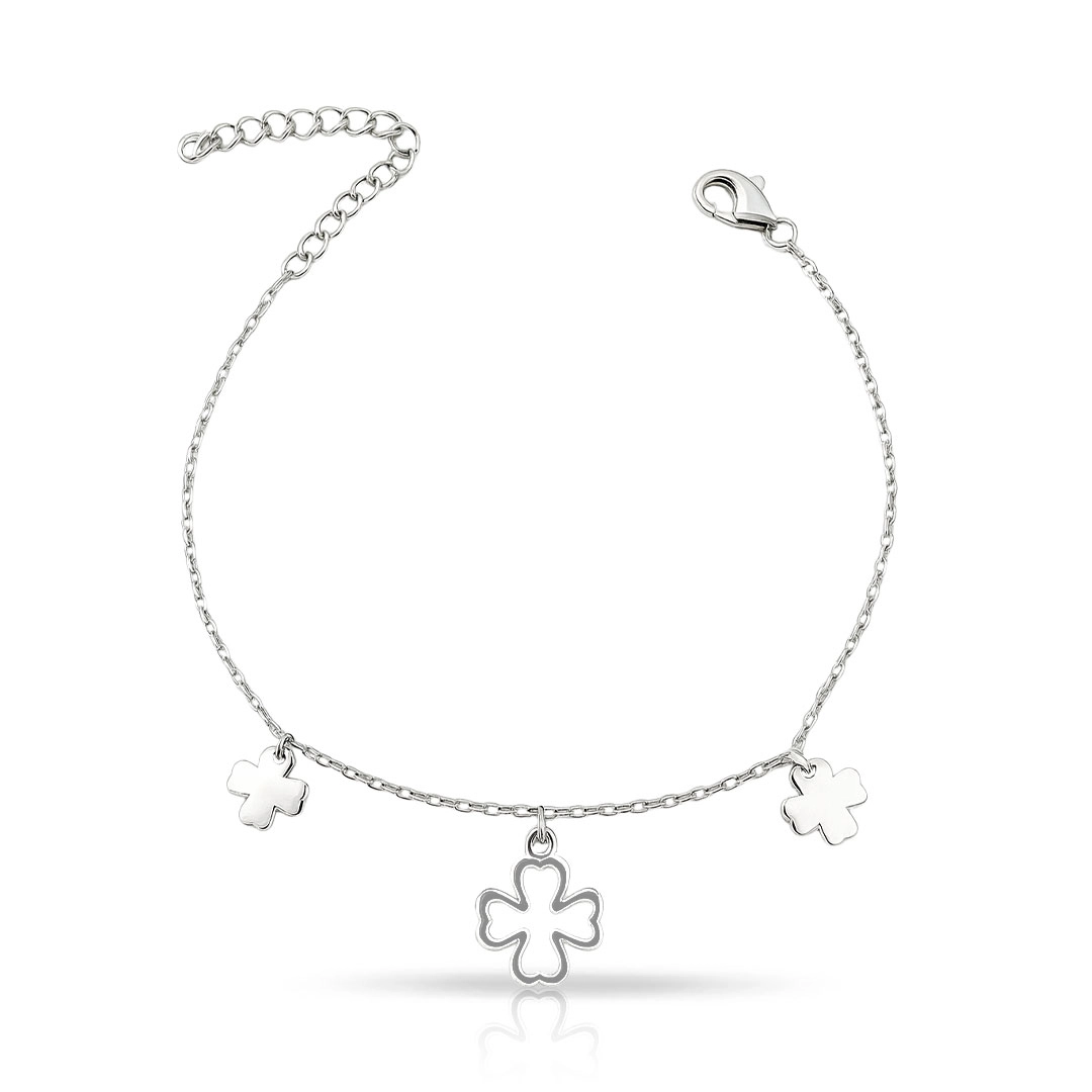 Pulseira com Trevos Espelhados