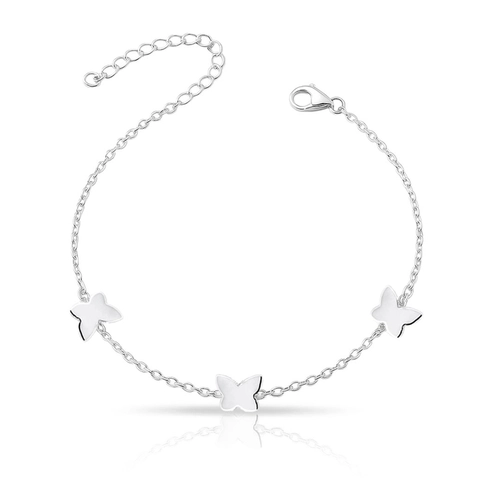Pulseira com Borboletas Espelhadas