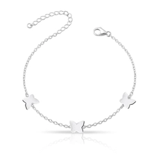 Pulseira com Borboletas Espelhadas