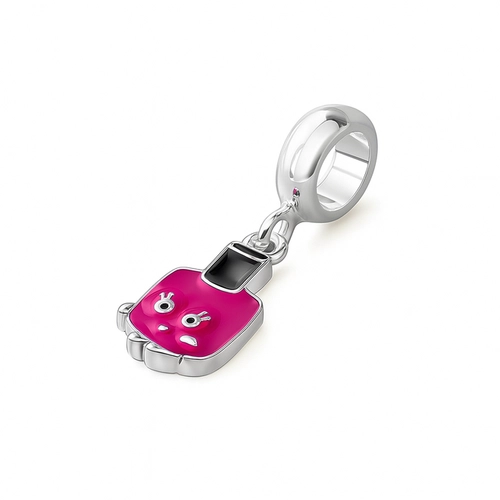 Berloque Presents Kids Esmalte Rosa com Rostinho