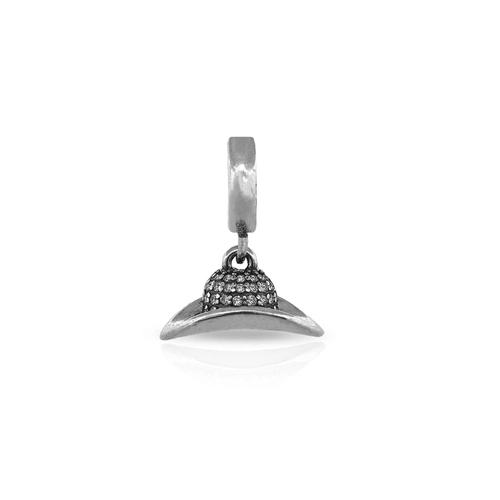 Berloque Balanço com Chapéu e Zircônia Cristal