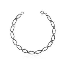 Pulseira Envelhecida com Elos Trabalhados