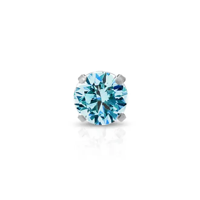 Piercing de Orelha com Zircônia Topázio