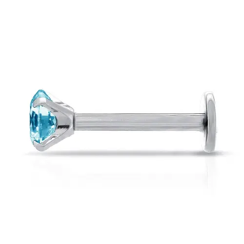 Piercing de Orelha com Zircônia Topázio