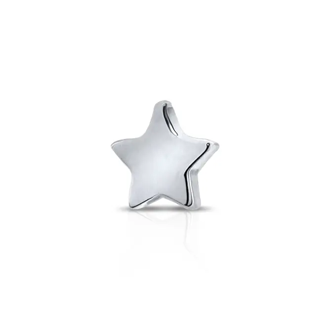 Piercing com Estrela Espelhada