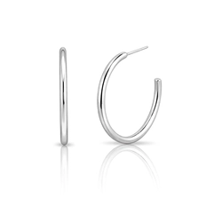 Brinco Argola Espelhada Fio Roliço P