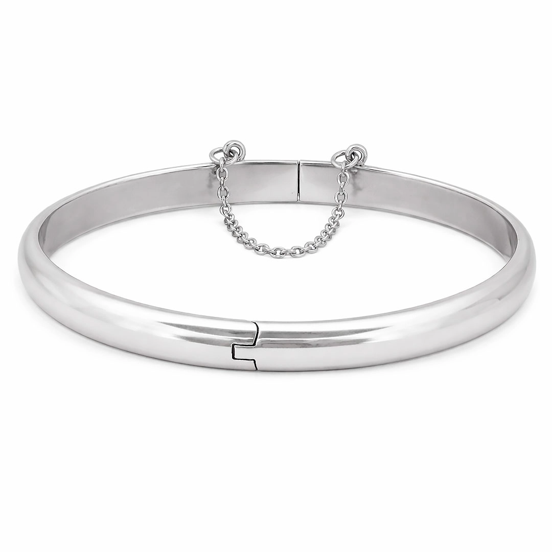 Bracelete Espelhado com Trava 6 mm