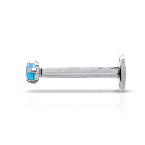 Piercing Com Opala Azul P