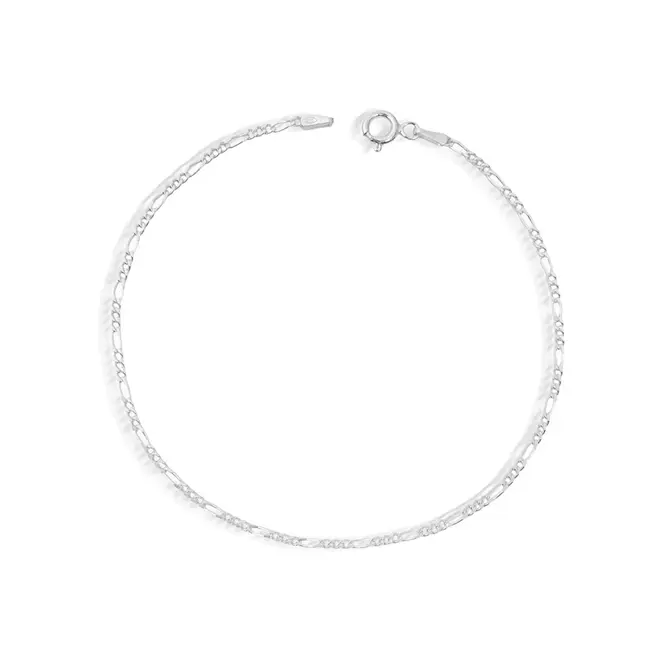 Pulseira em Malha Figaro Flat 21 cm