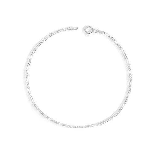 Pulseira em Malha Figaro Flat 21 cm