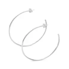 Brinco de Argola Espelhada Fio Quadrado GG