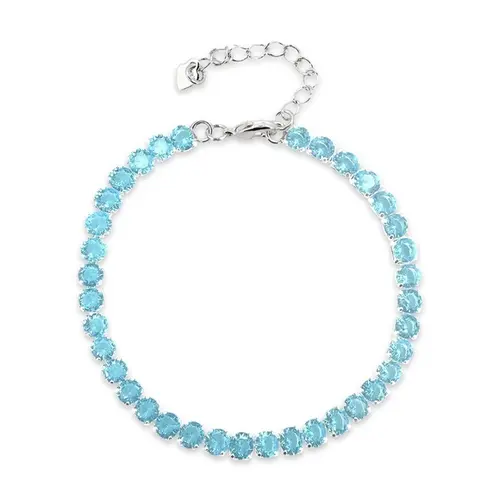 Pulseira Riviéra com Zircônia Topázio