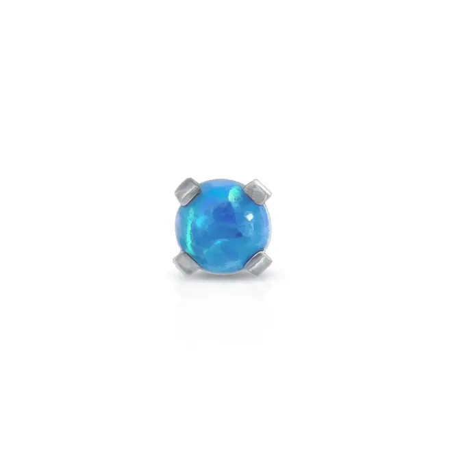 Piercing com Pedra Opala Azul M