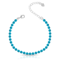 Pulseira Riviera Com Zircônias Topázio