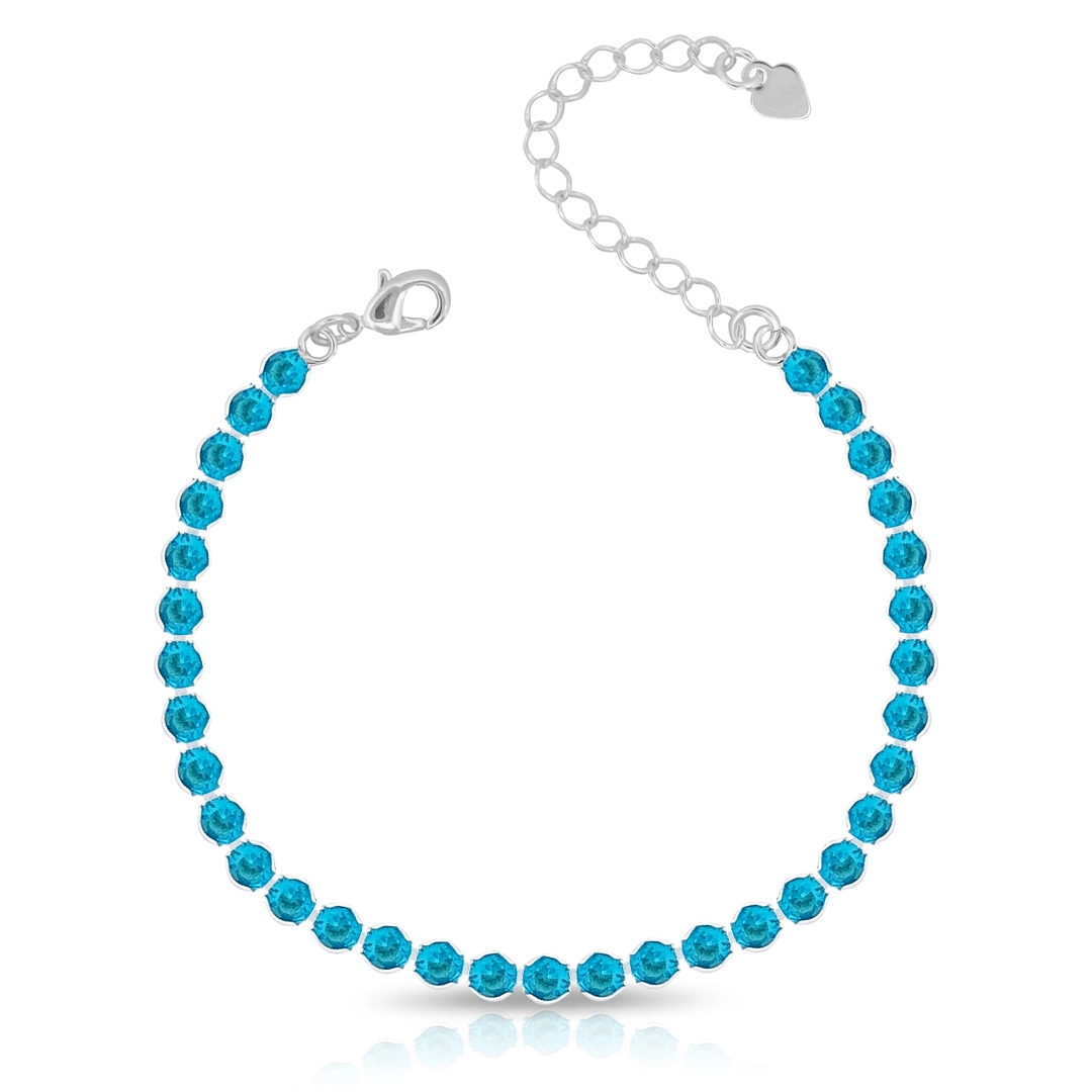 Pulseira Riviera Com Zircônias Topázio