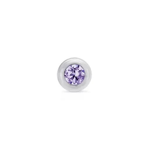 Piercing Com Zircônia Ametista