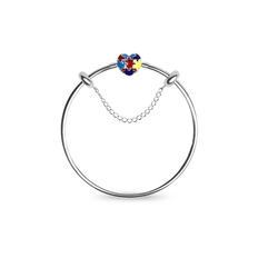 Bracelete Autismo com Fecho de Coração com Quebra-cabeça