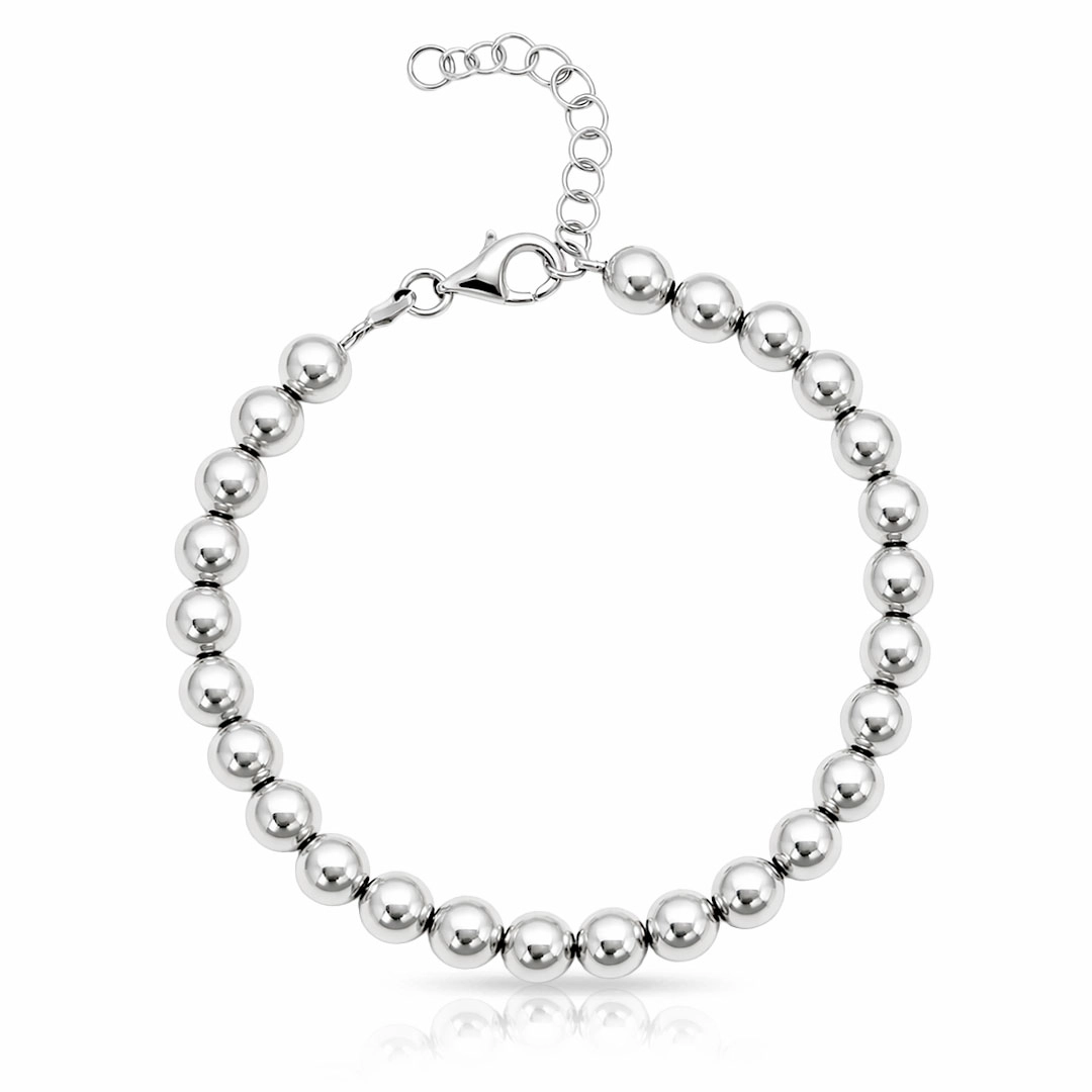 Pulseira Esferas Espelhadas 6 mm