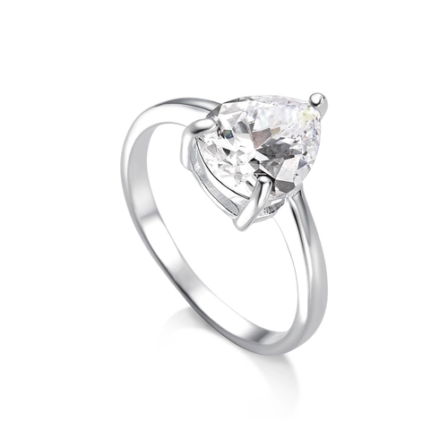 Anel Blend Collection Espelhado com Zircônia Cristal Oval