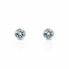 Brinco Top Redondo com Zircônia Cristal
