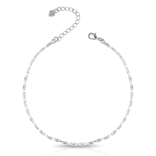 Pulseira De Prata Leve Riviera Com Zircônias Cristal
