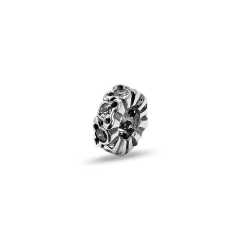Berloque de Prata Envelhecido com Zircônia Cristal