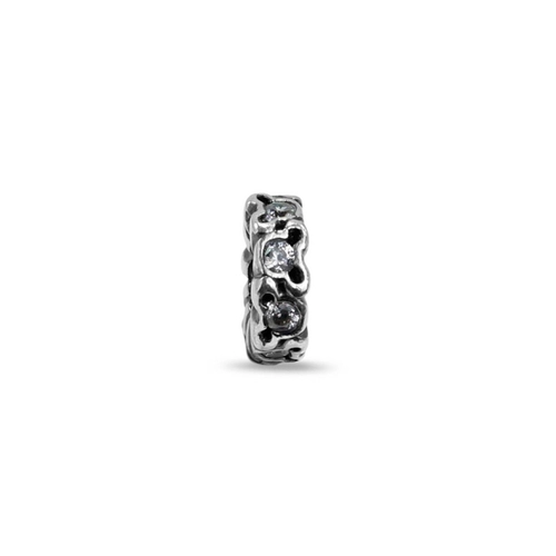 Berloque de Prata Envelhecido com Zircônia Cristal