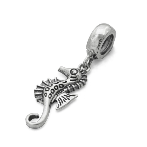 Berloque de Prata Symbol Cavalo Marinho Envelhecido