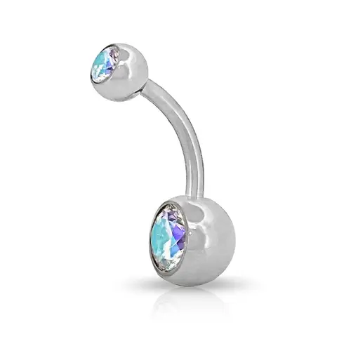 Piercing de Umbigo com Zircônias Boreal
