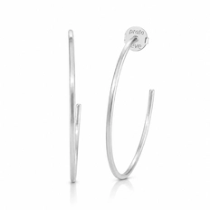 Brinco de Argola em Fio Quadrado Espelhado G