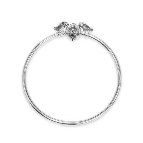Bracelete com Fecho de Bola e Asa Envelhecida