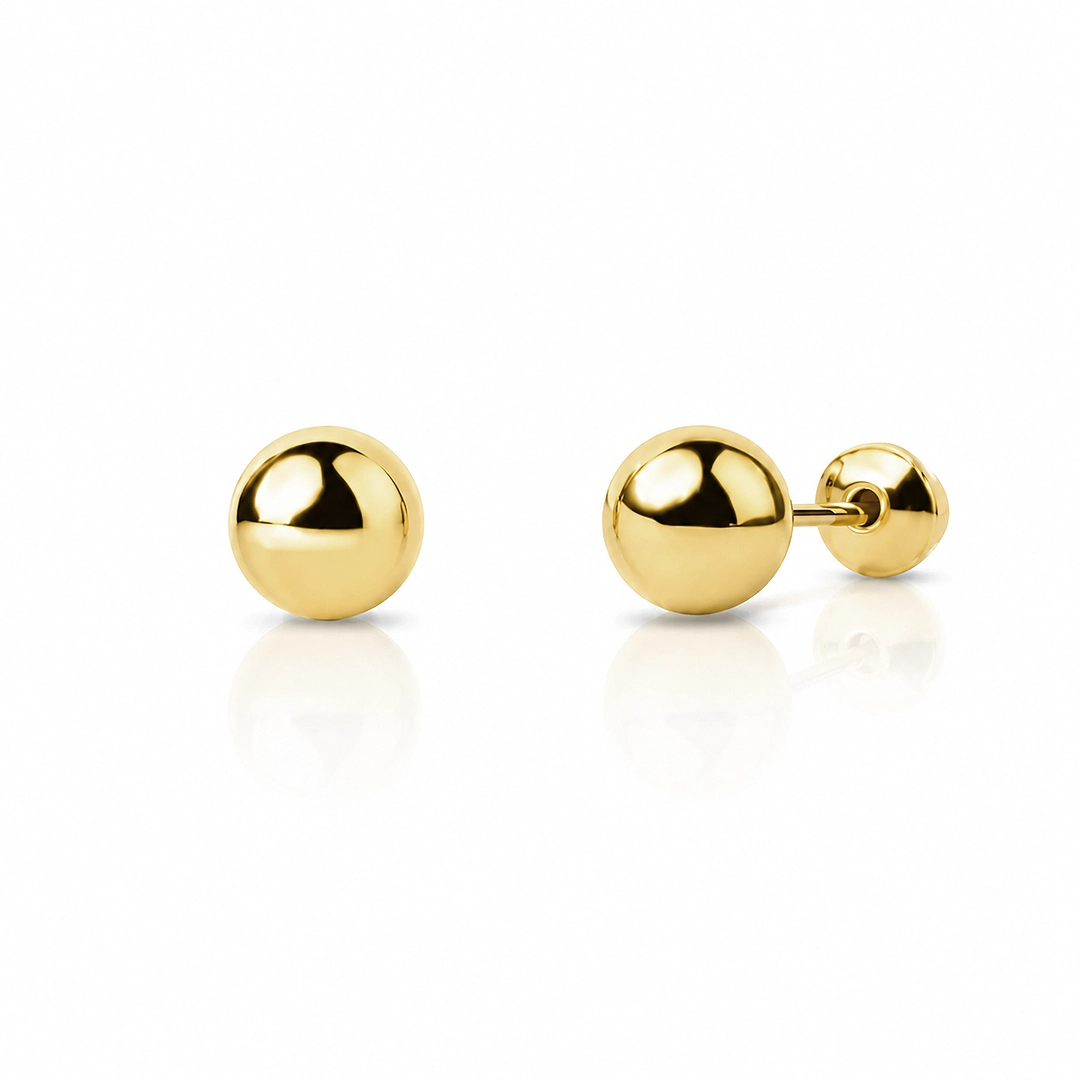 Brinco Baby Gold Esfera 4 MM