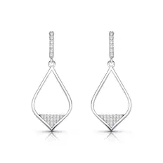 Brinco Balanço Gota Indiana com Zircônias Cristal