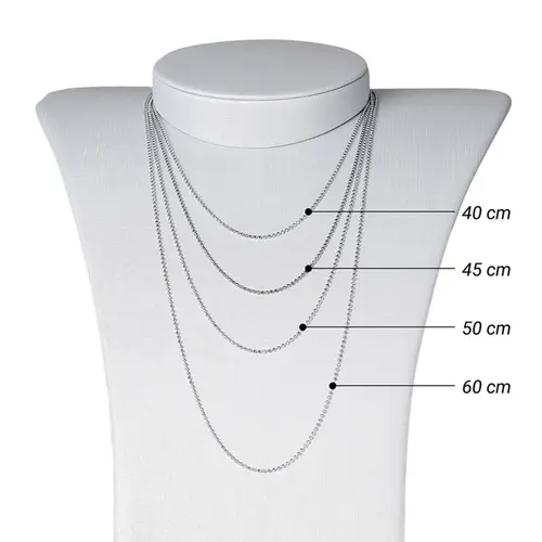 Corrente de Prata Fígaro 60 cm