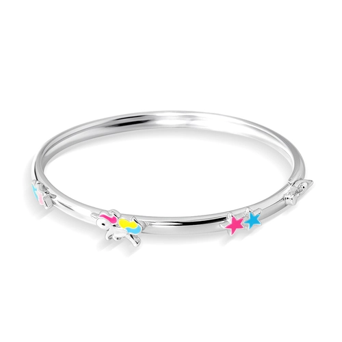 Bracelete Kids com Unicórnio e Estrelas
