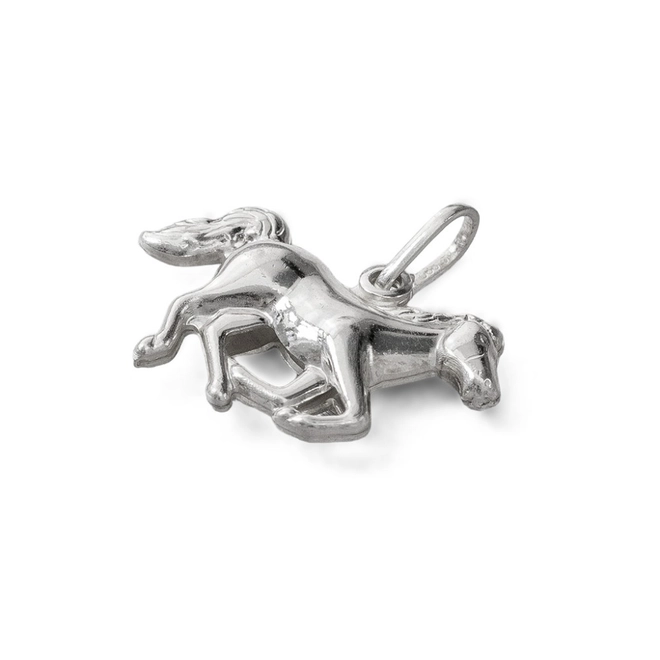 Pingente De Prata Cavalo Espelhado