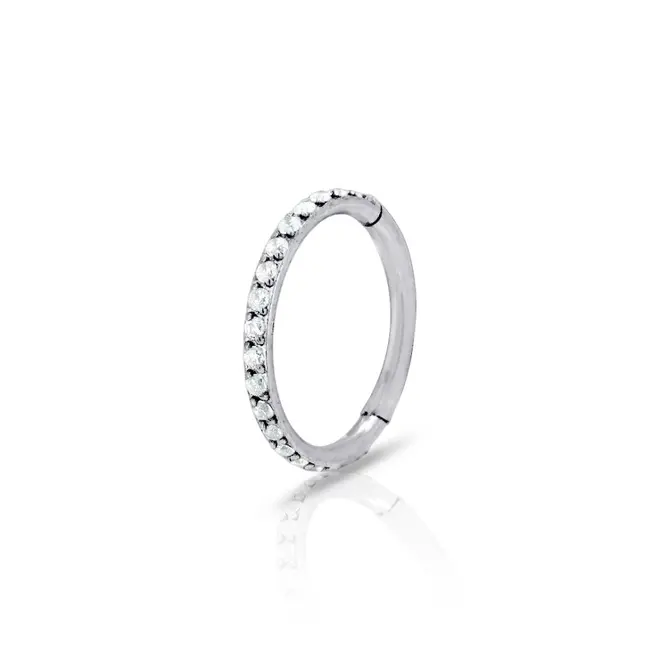 Piercing Argola Com Zircônias Cristal