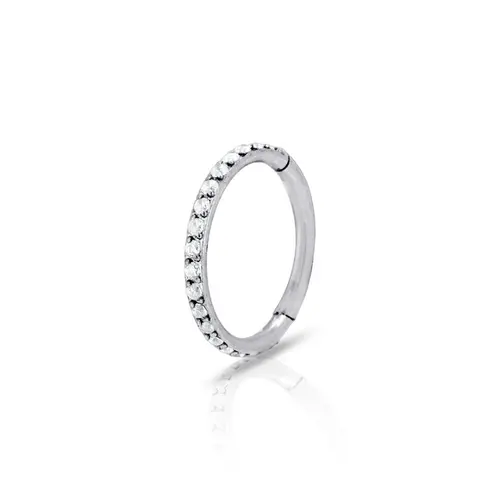 Piercing Argola Com Zircônias Cristal