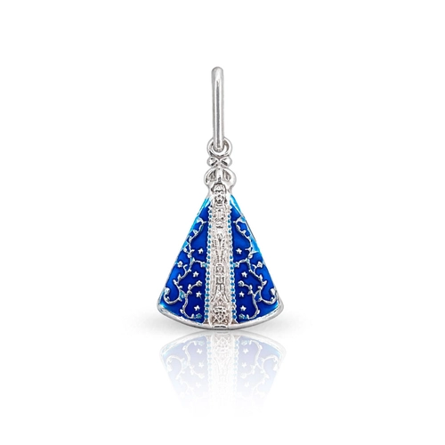 Pingente Nossa Senhora Aparecida com Manto Azul