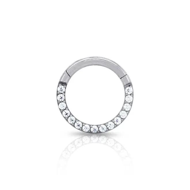 Piercing Argola Com Zircônias Cristal