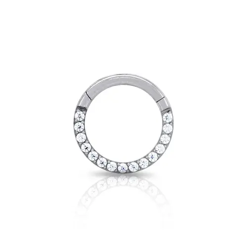 Piercing Argola Com Zircônias Cristal