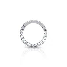Piercing Argola Com Zircônias Cristal