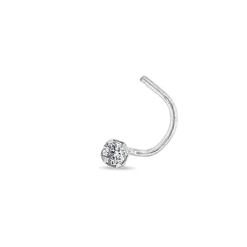 Piercing de Nariz com Zircônia Cristal Redonda
