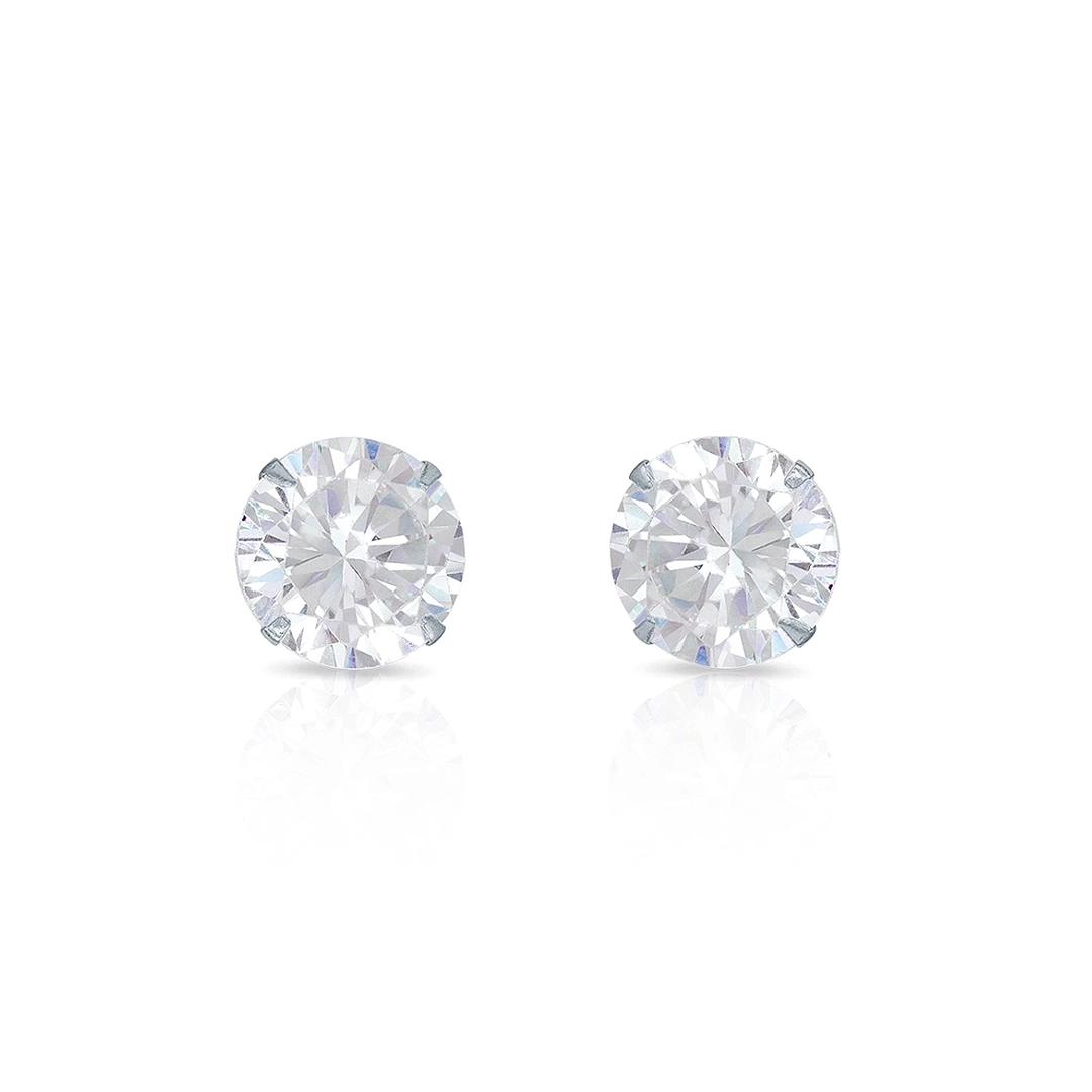 Brinco Top com Zircônia Cristal Redonda