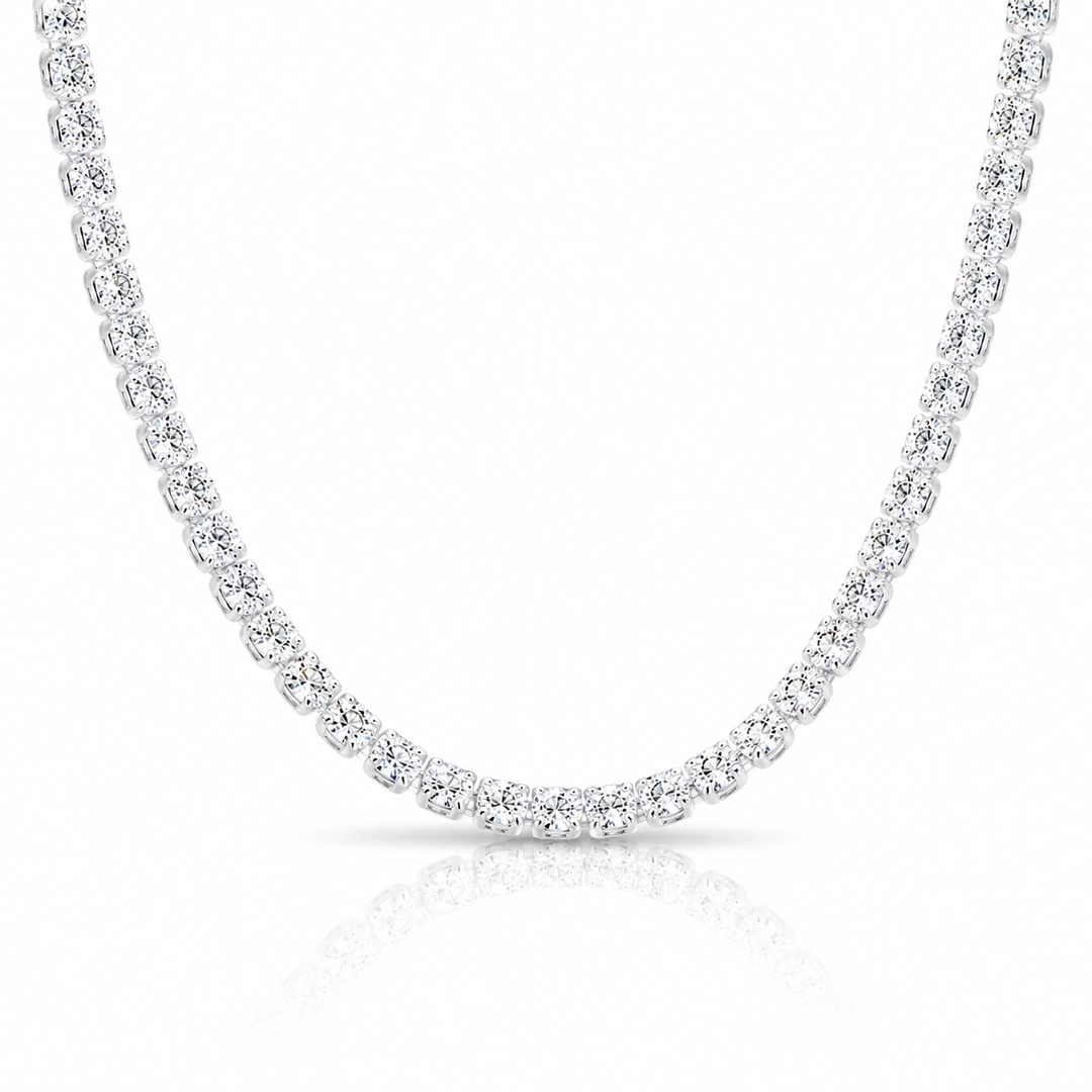 Choker Riviera com Zircônias Cristal